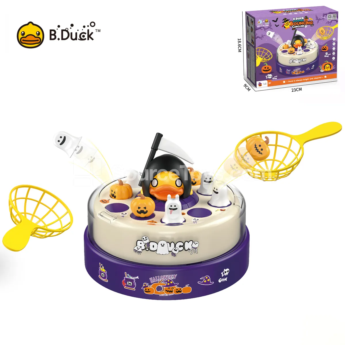 Halloween Electric Bouncing Catch Game with Music, Magnetic Fishing, Parent-Child Interactive, Dual Educational Tabletop Game, Glowing Pumpkin Skull Halloween Electric Bouncing Catch Game with Music, Magnetic Fishing, Parent-Child Interactive, Dual Educational Tabletop Game, Glowing Pumpkin Skull
