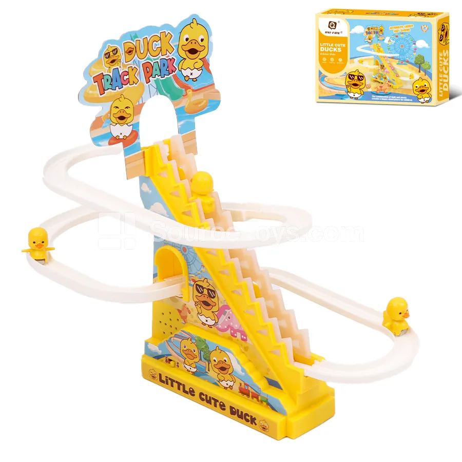Medium Cute Duck Track Slide Battery Version (with 3 Figures, 1 Song) Medium Cute Duck Track Slide Battery Version (with 3 Figures, 1 Song)