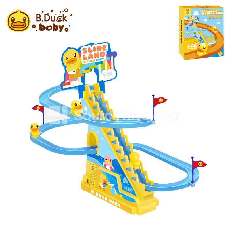 Large Duck Climbing Stairs Track Slide Toy Large Duck Climbing Stairs Track Slide Toy