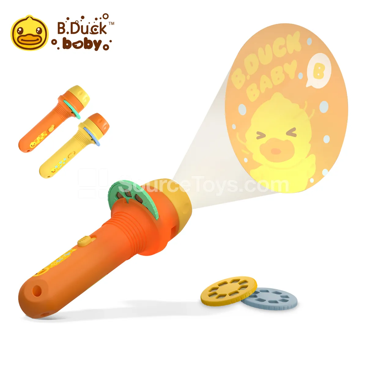 Projection Flashlight Duck Pattern Light Toy