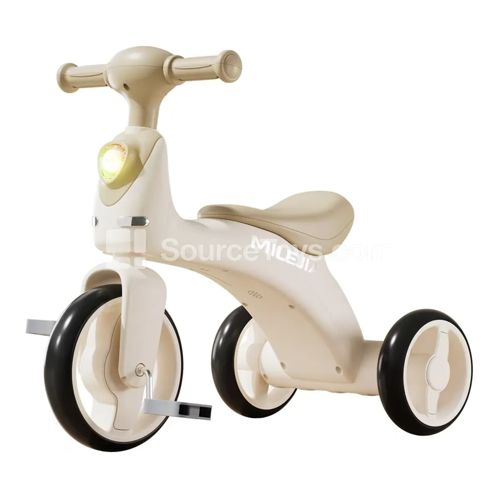 Foot Pedal Tricycle (Khaki, Green, Yellow)