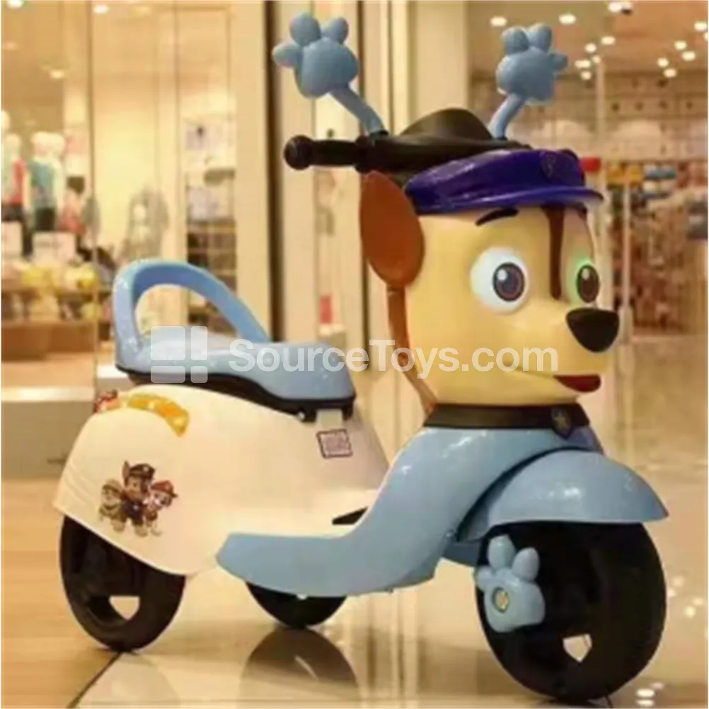 Cartoon Dog Electric Tricycle Motorcycle Blue Pink Orange