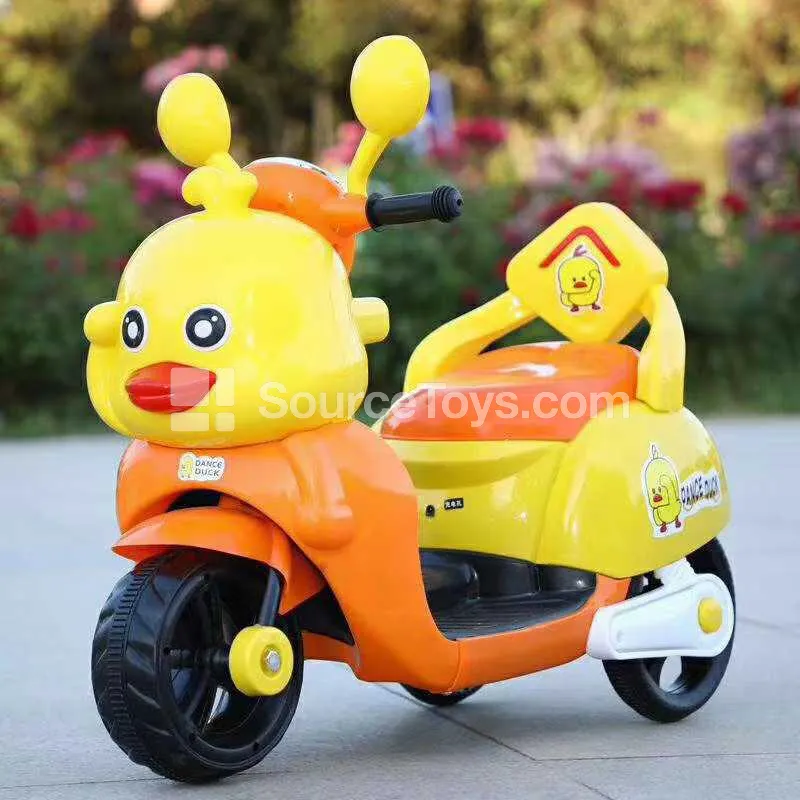 Little Yellow Duck Electric Ride-On Motorcycle (Orange/Blue/Purple) Little Yellow Duck Electric Ride-On Motorcycle (Orange/Blue/Purple)
