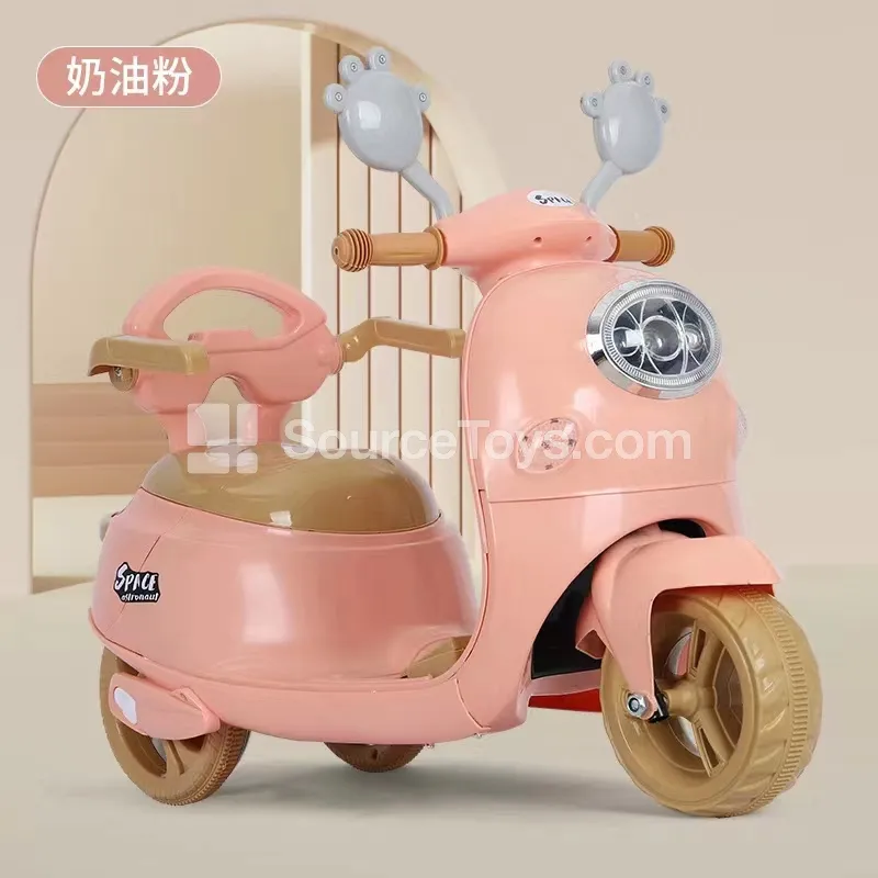 Electric Ride-On Tricycle Motorcycle (Pink, Green) Electric Ride-On Tricycle Motorcycle (Pink, Green)