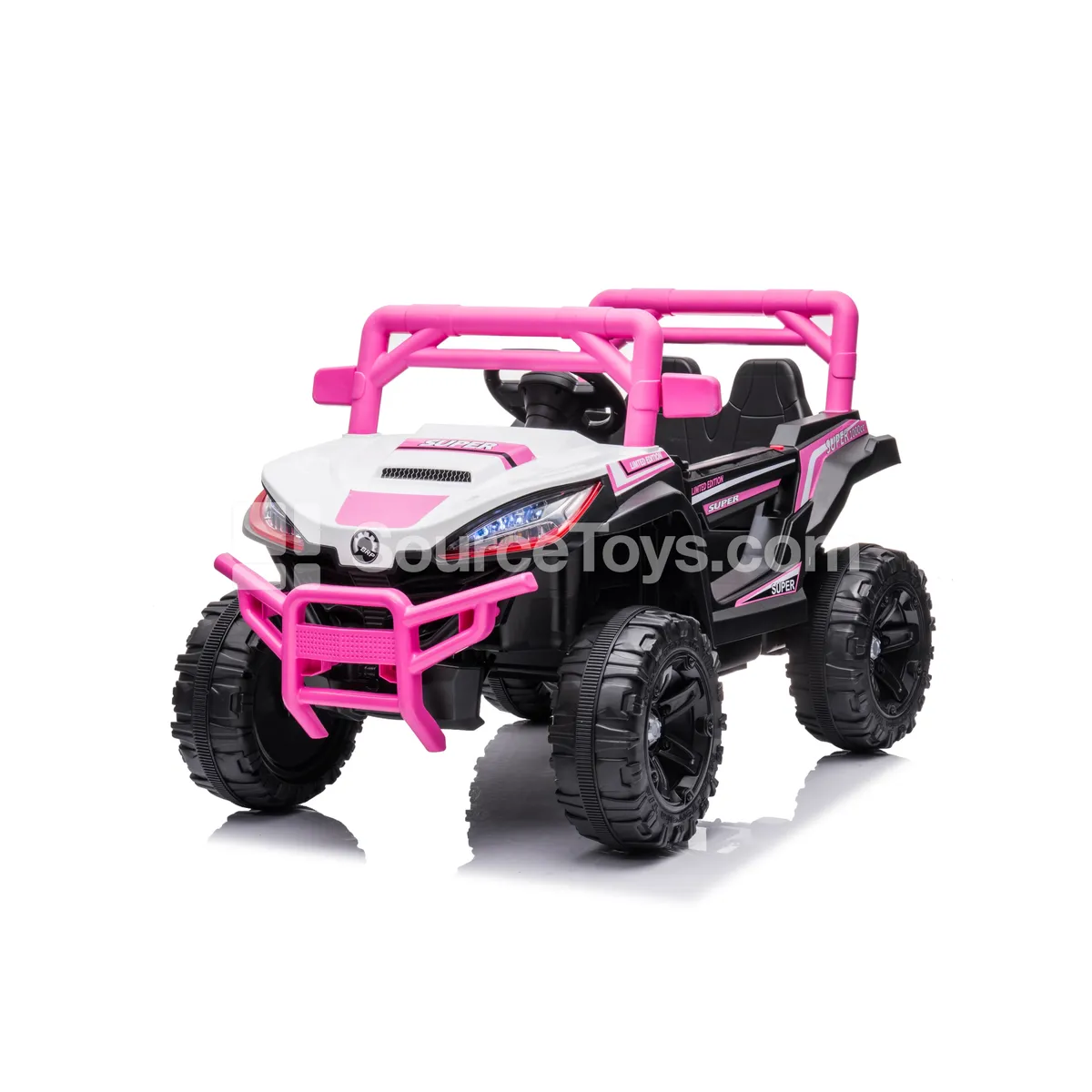 Electric Remote Control Dual-Drive Off-Road Ride-On Car (Red, Pink, Blue, White) Electric Remote Control Dual-Drive Off-Road Ride-On Car (Red, Pink, Blue, White)