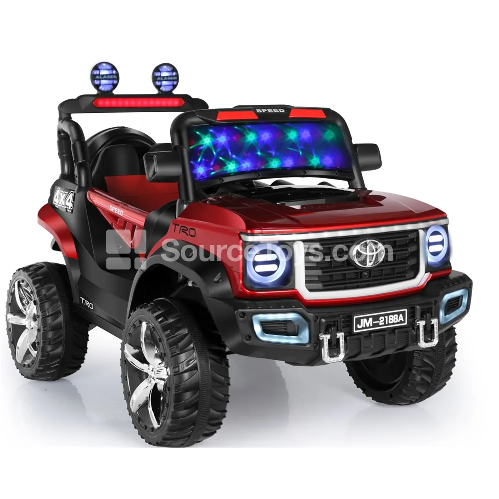 Electric Remote Control 4WD Open-Top Off-Road Ride-On (Red,Gray,White,Black) Electric Remote Control 4WD Open-Top Off-Road Ride-On (Red,Gray,White,Black)