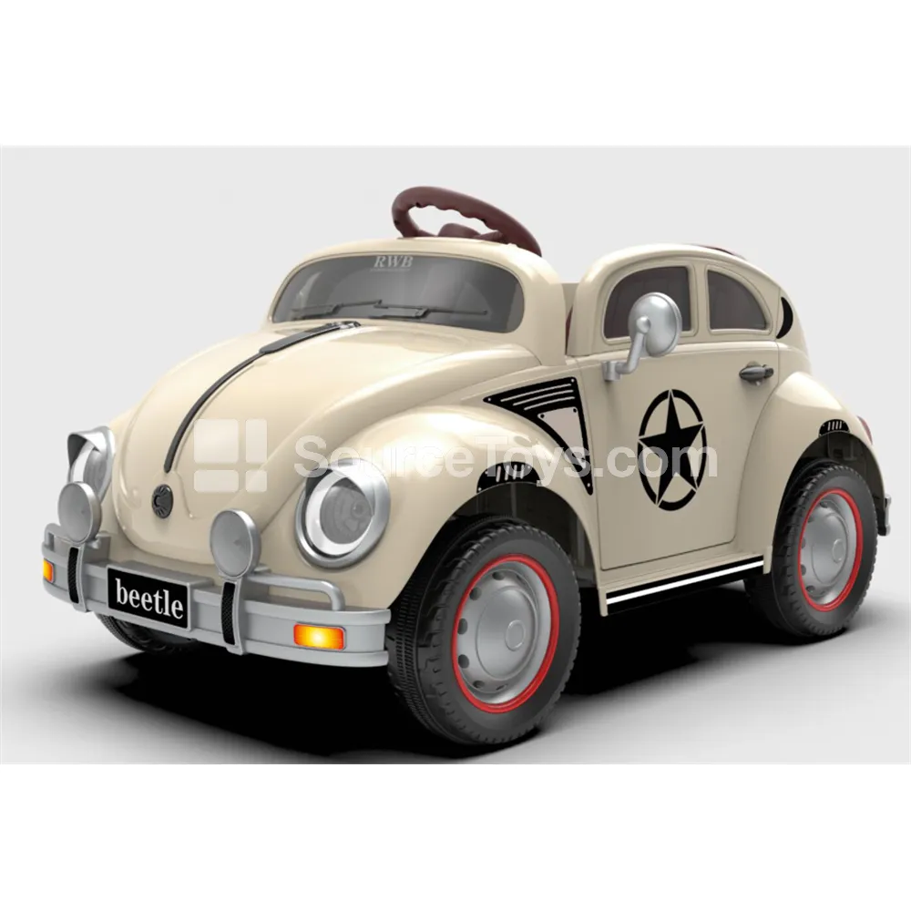 Electric Remote Control Double-Drive Double-Door Retro Beetle Ride-On (Cream, Blue, Yellow) Electric Remote Control Double-Drive Double-Door Retro Beetle Ride-On (Cream, Blue, Yellow)