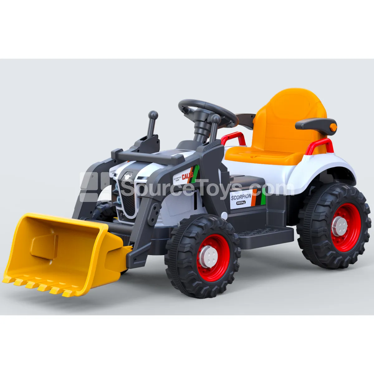 Electric Remote Control Engineering Vehicle Excavator (White & Yellow) Electric Remote Control Engineering Vehicle Excavator (White & Yellow)