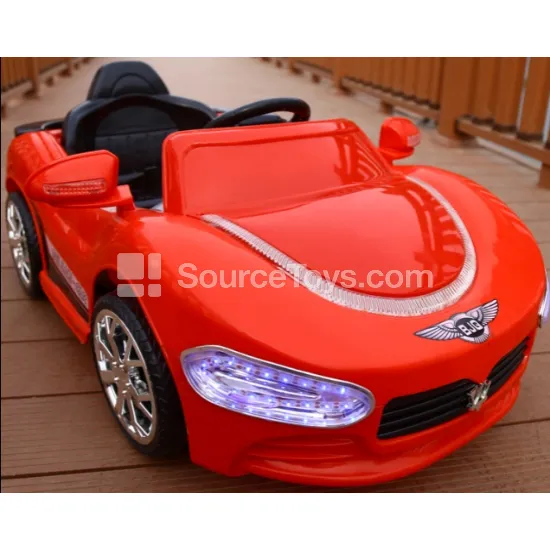 Electric Single-Drive Convertible Sports Car Red & White