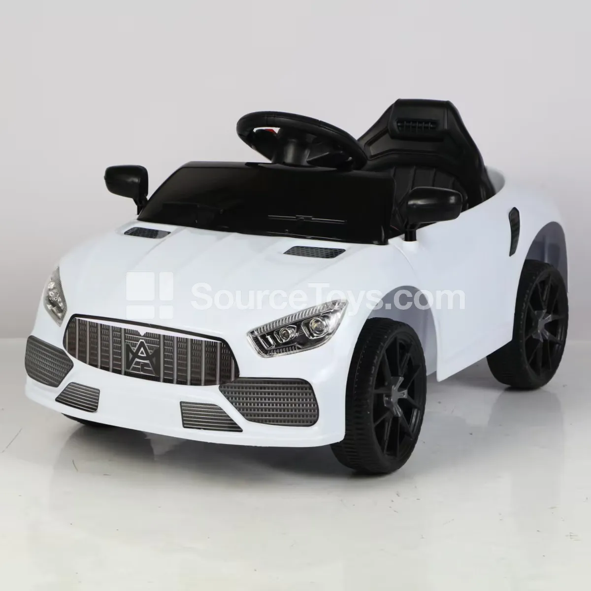 Electric Convertible Ride-On Car (Red, White, Yellow, Blue)