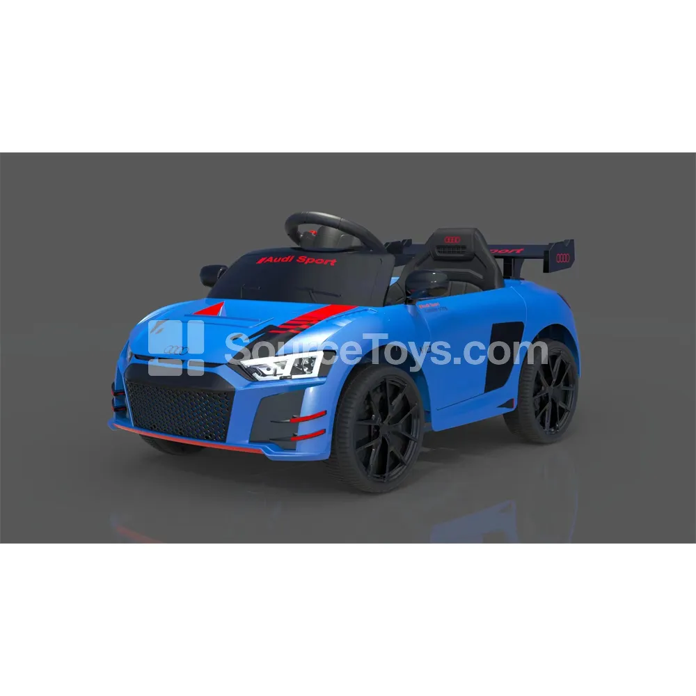 Electric Remote Control Convertible Sports Car with Spoiler, Double Doors