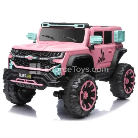 Electric Ride-On SUV with Dual Drive and Remote Control (Pink, White, Black) Electric Ride-On SUV with Dual Drive and Remote Control (Pink, White, Black)