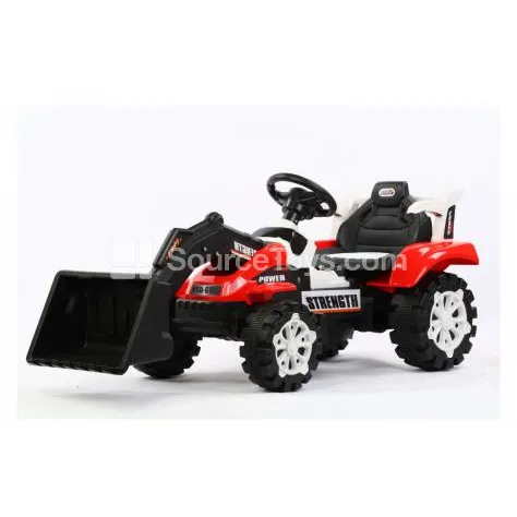 Electric Construction Loader Ride-On (Red, Orange) Electric Construction Loader Ride-On (Red, Orange)