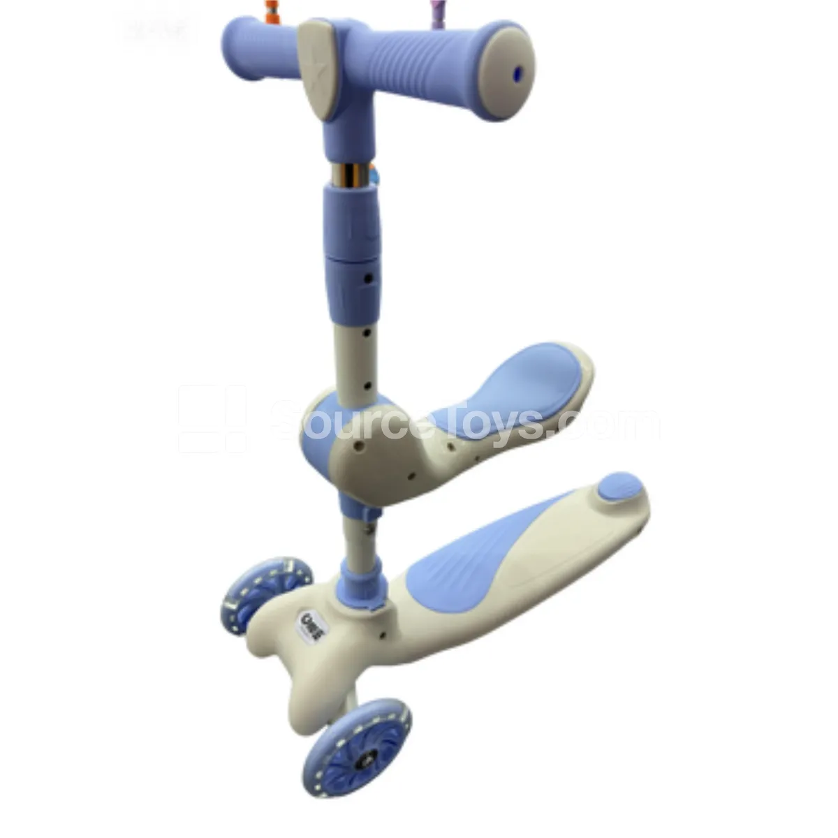 Small-Wheel Scooter with Seat (Blue) Small-Wheel Scooter with Seat (Blue)
