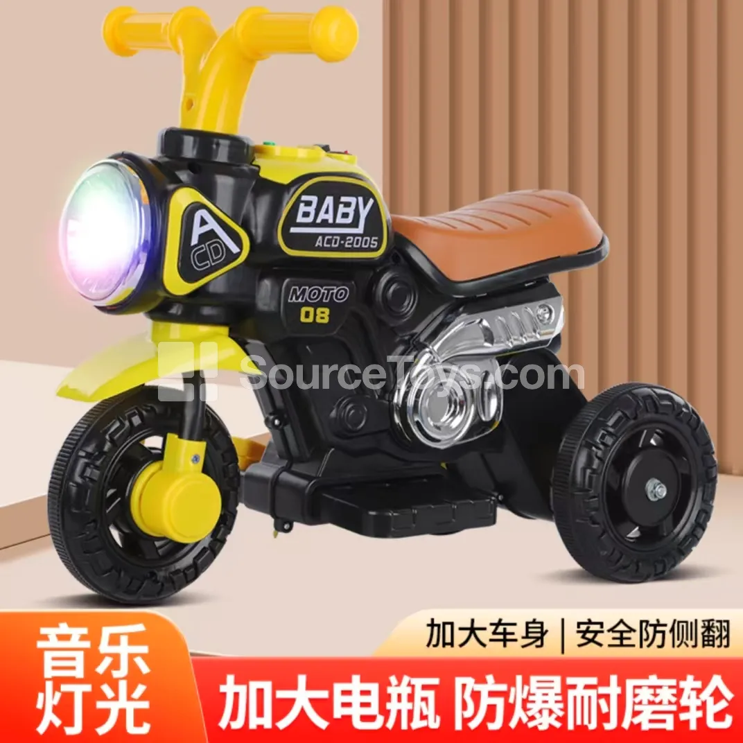 Electric Ride-On Tricycle Motorcycle with Lights & Music