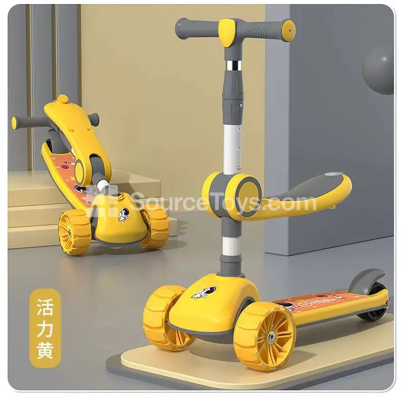 Kids Scooter with Seat (Pink, Blue, Yellow)
