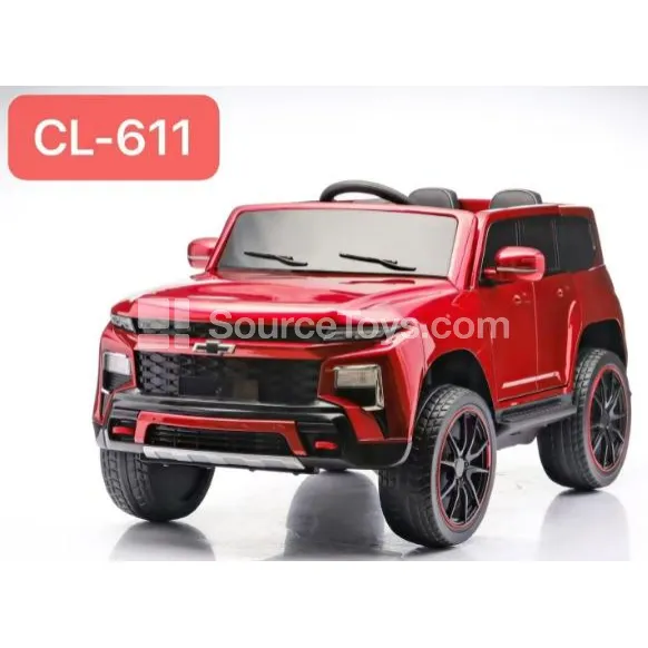 Electric Remote Control SUV Ride-On with Dual Drive, Dual Doors & Dual Seats (Red, White, Black)