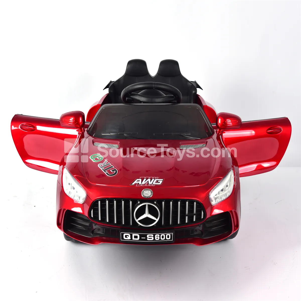 Electric Remote Control Convertible Ride-On Car (White/Red) Electric Remote Control Convertible Ride-On Car (White/Red)