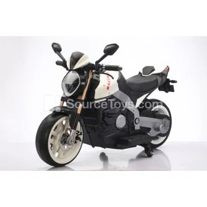 Electric Two-Wheel Ride-On Motorcycle (Red, White, Green) Electric Two-Wheel Ride-On Motorcycle (Red, White, Green)