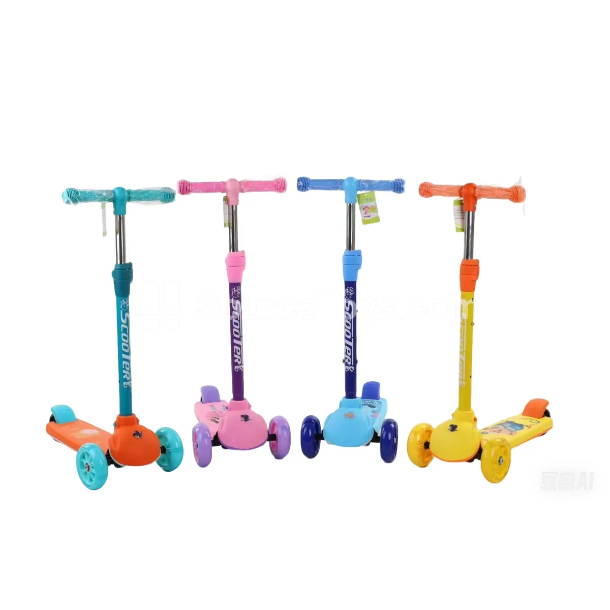 Musical Light Scooter (Blue Pink Red Orange) Musical Light Scooter (Blue Pink Red Orange)