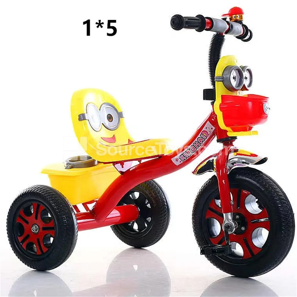 Cartoon Kids Tricycle with Trailer (Red, Blue) Cartoon Kids Tricycle with Trailer (Red, Blue)