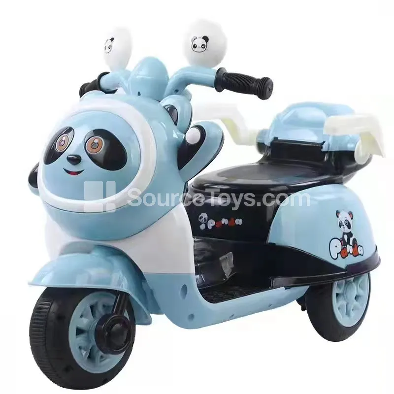 Cartoon Electric Tricycle Ride-On (Red, Yellow, Blue)