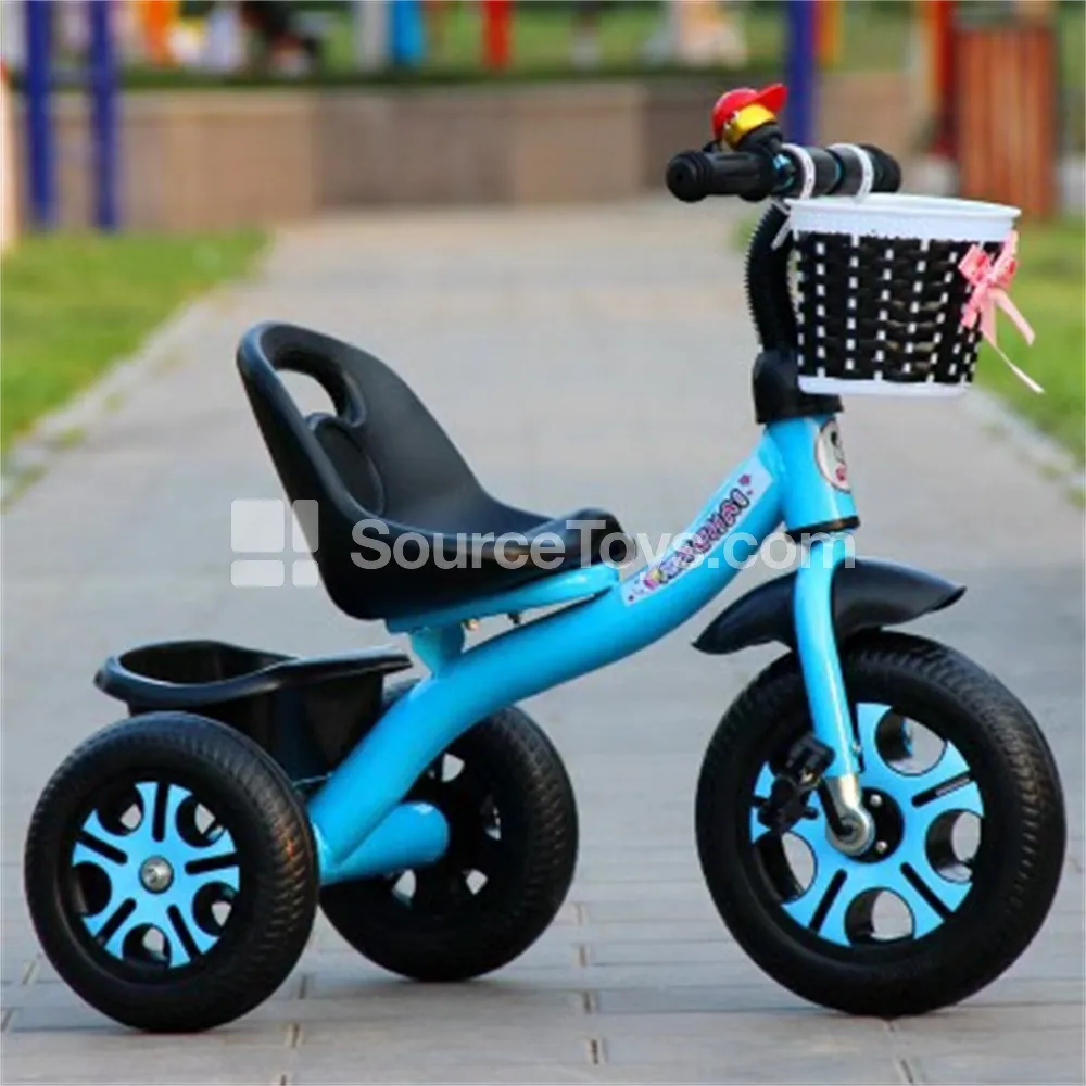 Kids Tricycle with Cargo Trailer (Red, Blue, Pink) Kids Tricycle with Cargo Trailer (Red, Blue, Pink)