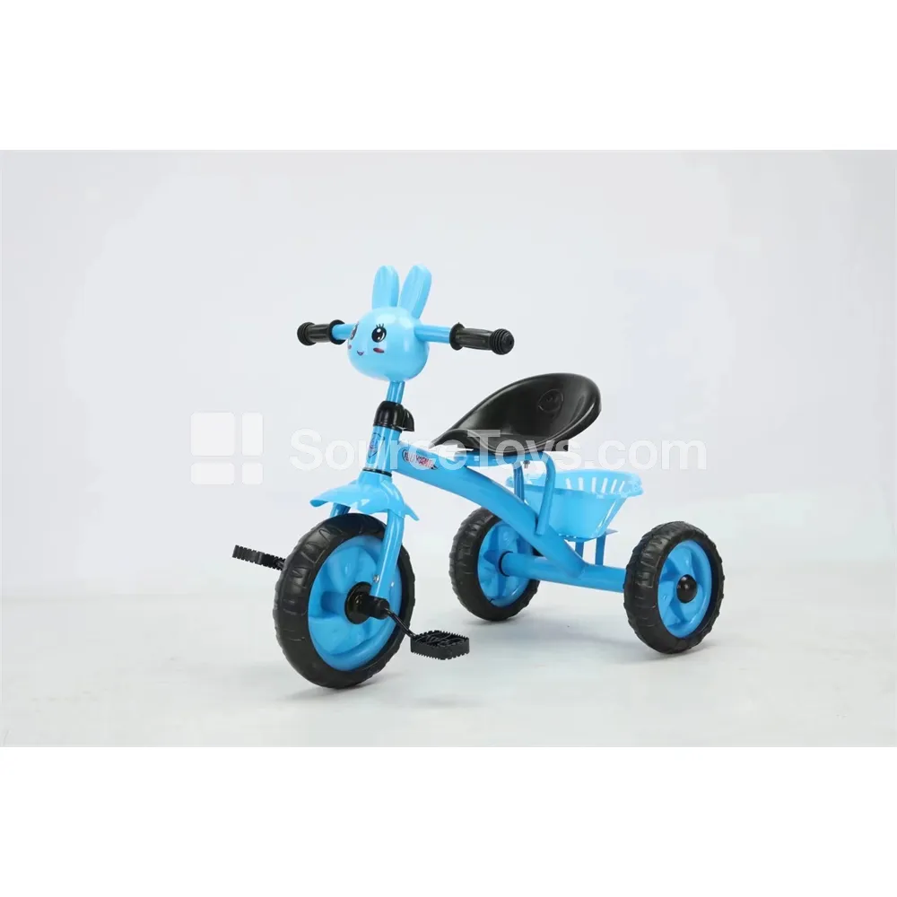 Cartoon Bunny Kids Tricycle with Cart (Red, Blue, Pink, Green) Cartoon Bunny Kids Tricycle with Cart (Red, Blue, Pink, Green)