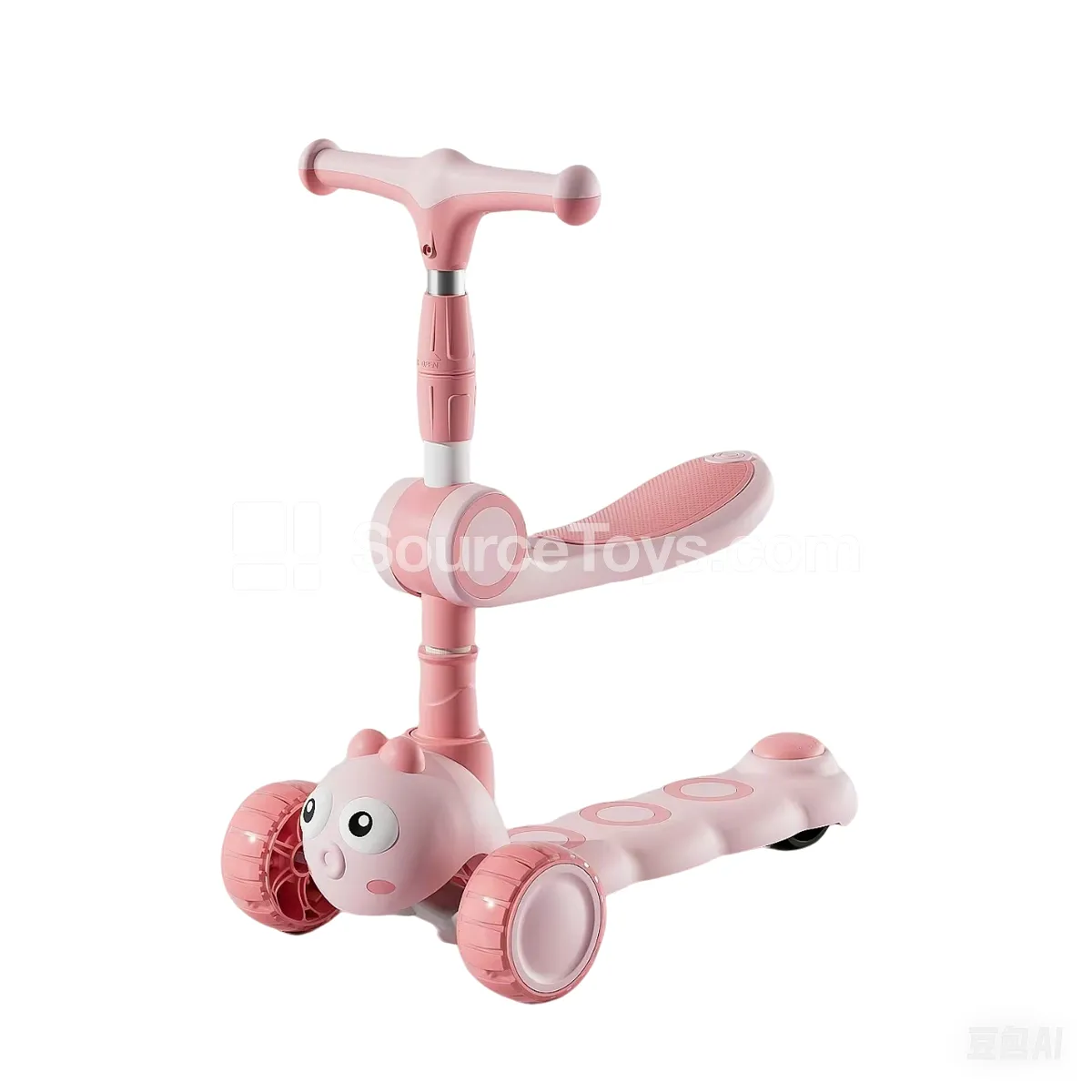 Musical Light-Up Scooter Ride-On with Seat Musical Light-Up Scooter Ride-On with Seat