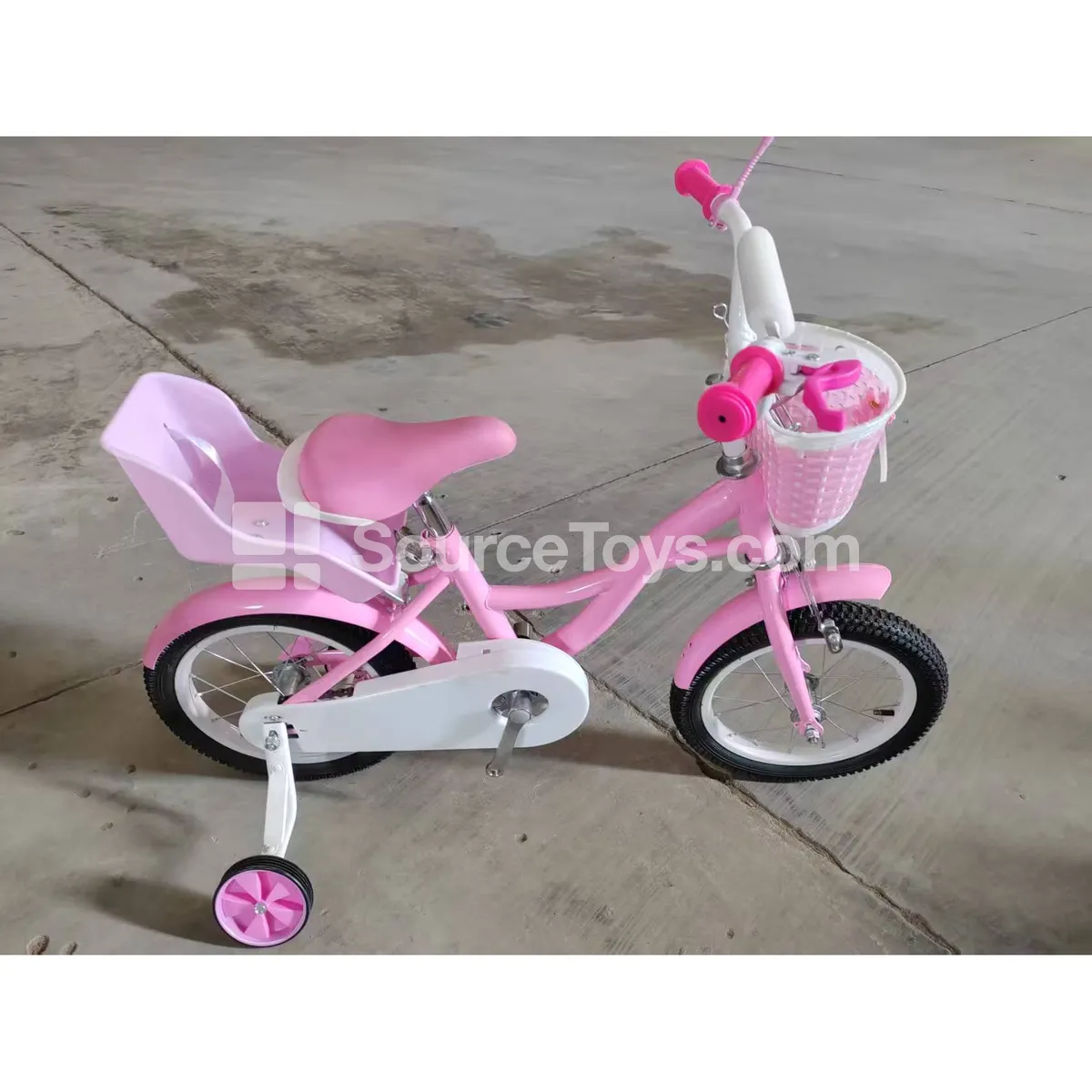 12-Inch Two-Wheel Bike with Basket (Black, Gray) 12-Inch Two-Wheel Bike with Basket (Black, Gray)