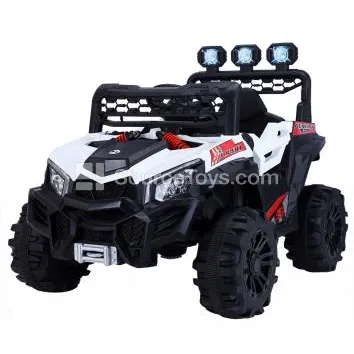 Electric Double-Drive Double-Door Off-Road Ride-On (White, Orange, Red)