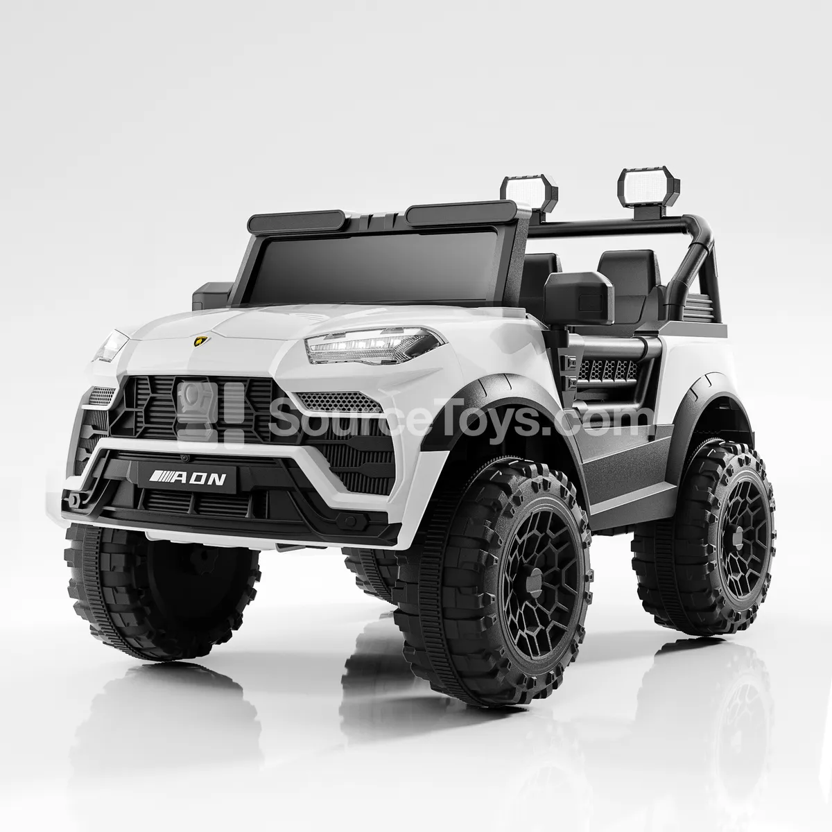 Electric Ride-On Police SUV (Red, Gray, White, Black)