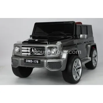 Electric 4WD Off-Road Ride-On with Double Doors (Baked Black/Red/Gray)
