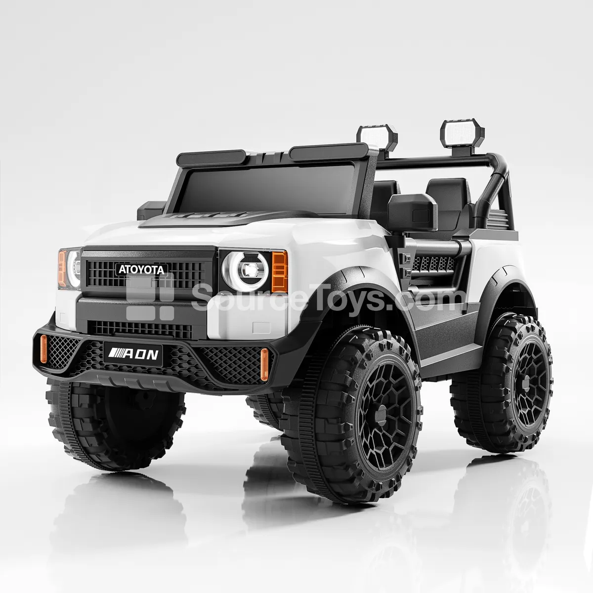 Electric Off-Road Jeep Ride-On (Red, Gray, White, Black)