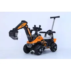 Push Handle Engineering Excavator Ride-On Scooter (Orange) Push Handle Engineering Excavator Ride-On Scooter (Orange)