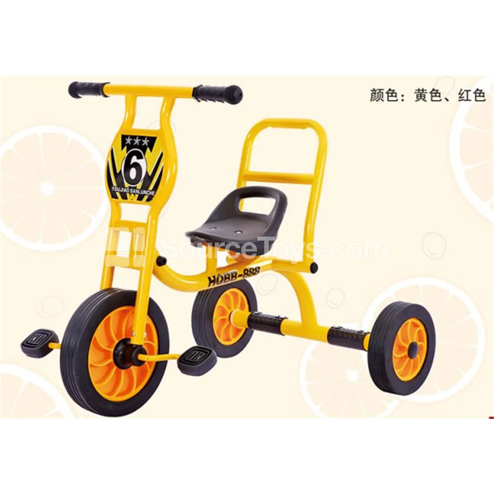 Backrest Tricycle Bike (Yellow, Red) Backrest Tricycle Bike (Yellow, Red)