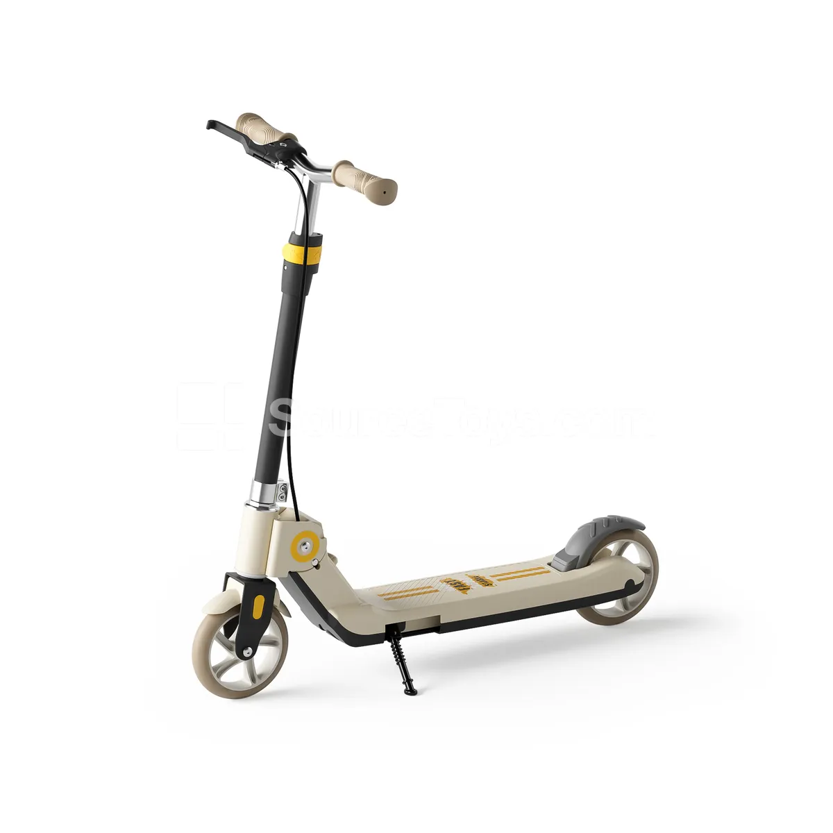 Scooter with Stand and Dual Brakes (Milk White, Pink, Blue)