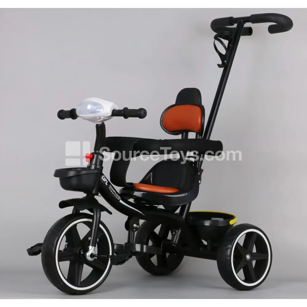 Kids Tricycle with Push Handle (Black) Kids Tricycle with Push Handle (Black)