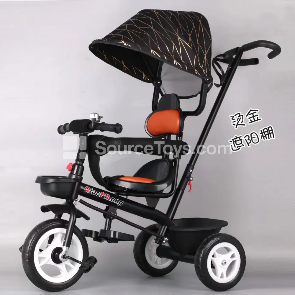 Tricycle Ride-On with Push Handle and Canopy Tricycle Ride-On with Push Handle and Canopy