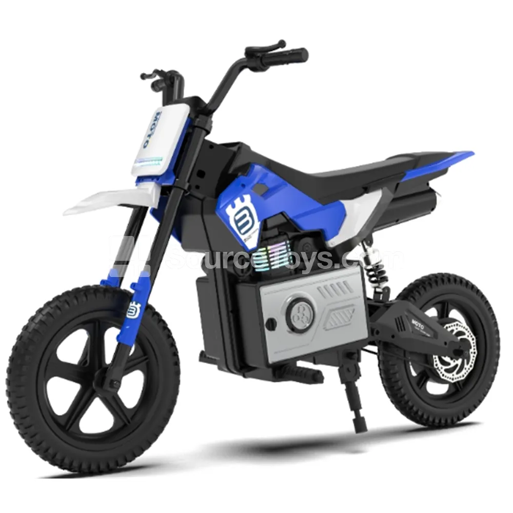 Electric 2-Wheel Ride-On Motorcycle (Blue, Green, Red, Black)