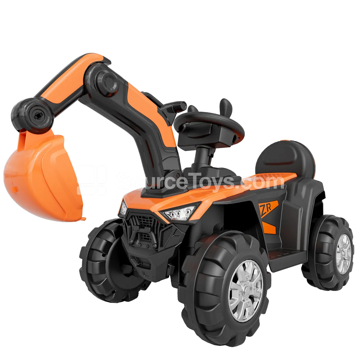 Construction Excavator Ride-On Scooter (Red, Orange, Blue) Construction Excavator Ride-On Scooter (Red, Orange, Blue)