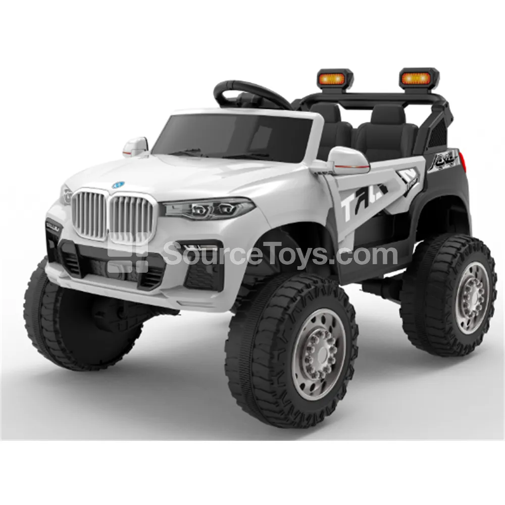 Electric 2WD Double-Door Swinging Off-Road Ride-On (Red, Blue, White)