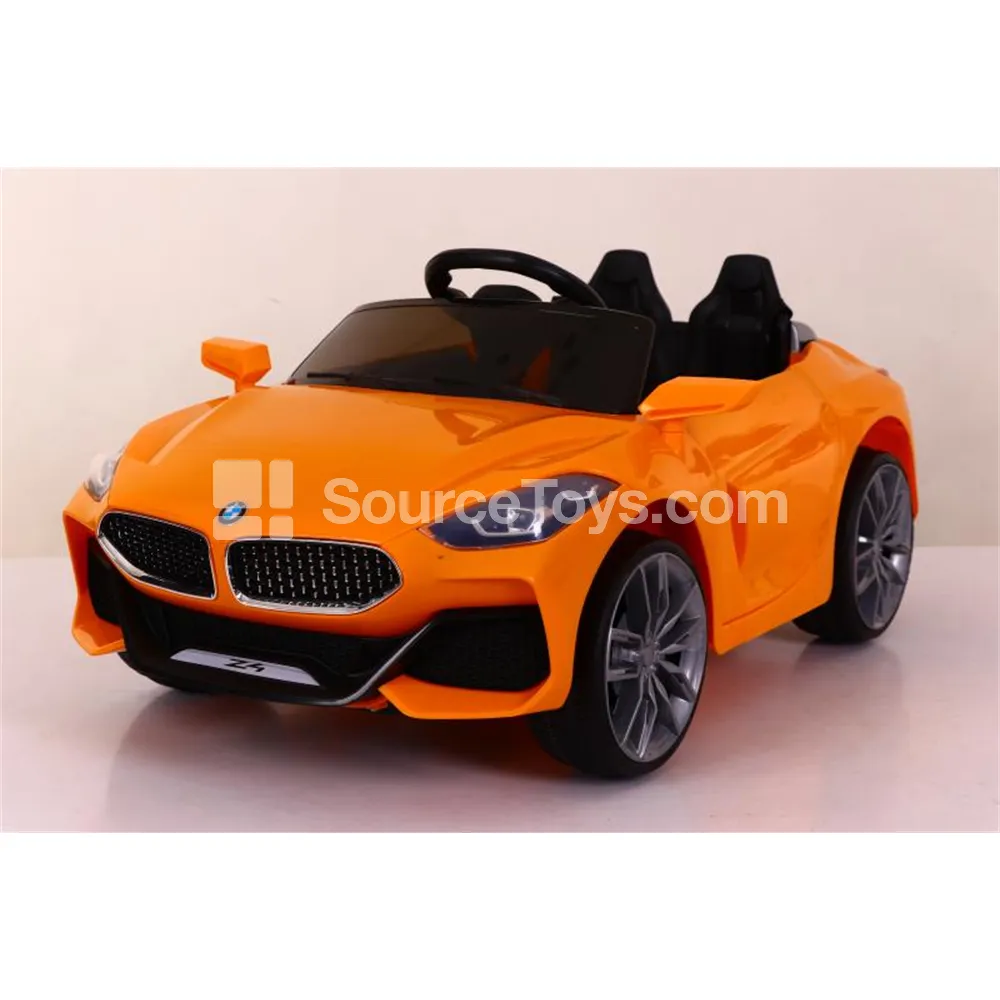Electric Remote Control 2WD Open-Top Sports Ride-On Car with Double Doors (Red, White, Yellow)