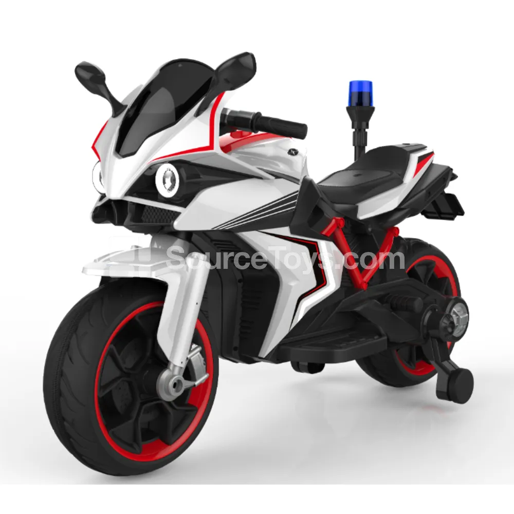 Electric Dual-Drive Two-Wheel Ride-On Motorcycle (Red, White, Blue) Electric Dual-Drive Two-Wheel Ride-On Motorcycle (Red, White, Blue)