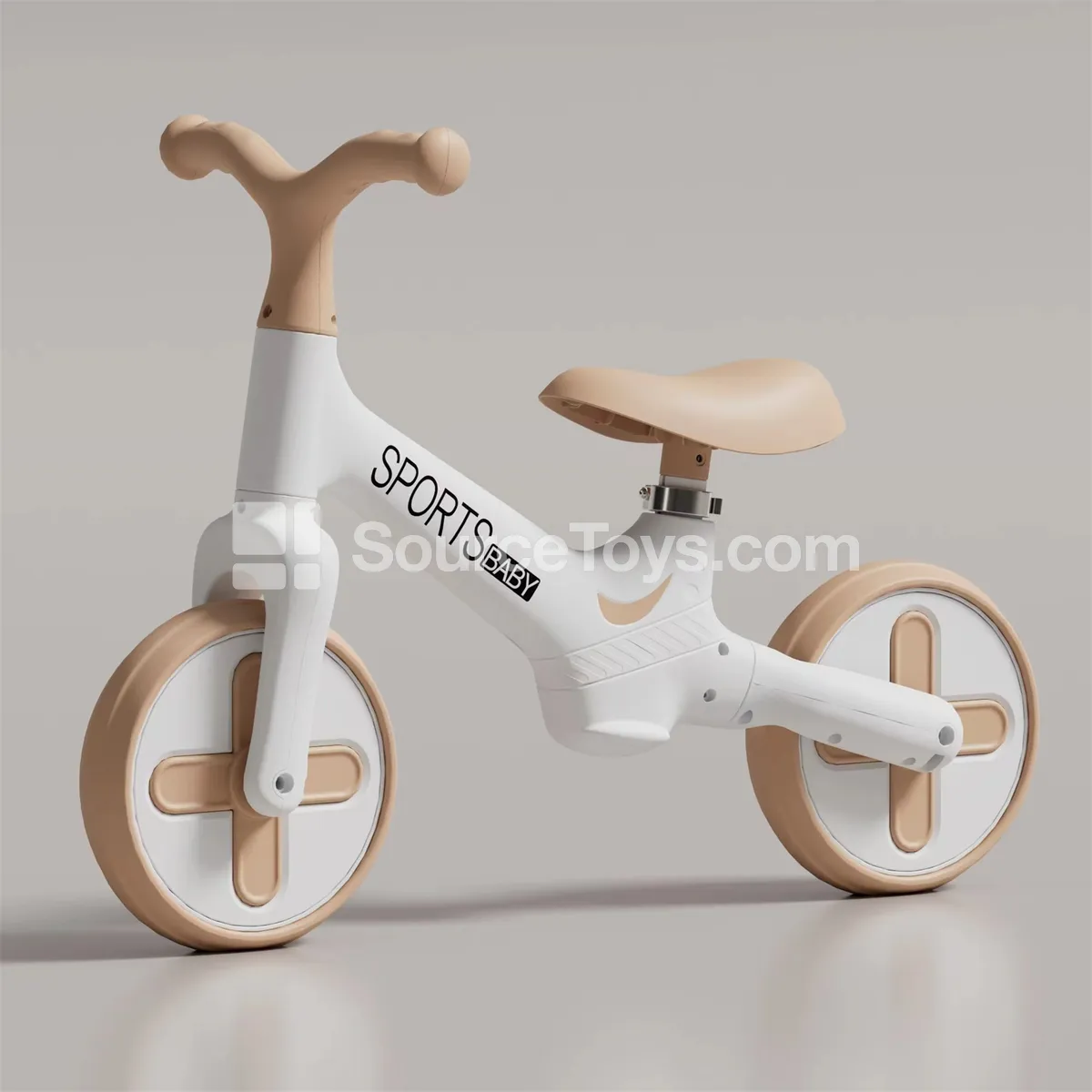 Balance Bike Ride-On (Brown, Green, Pink)