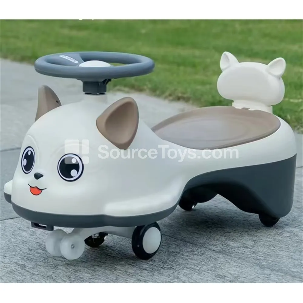 Cartoon Backrest Twist Scooter (Brown, Red, Pink, Gray) Cartoon Backrest Twist Scooter (Brown, Red, Pink, Gray)