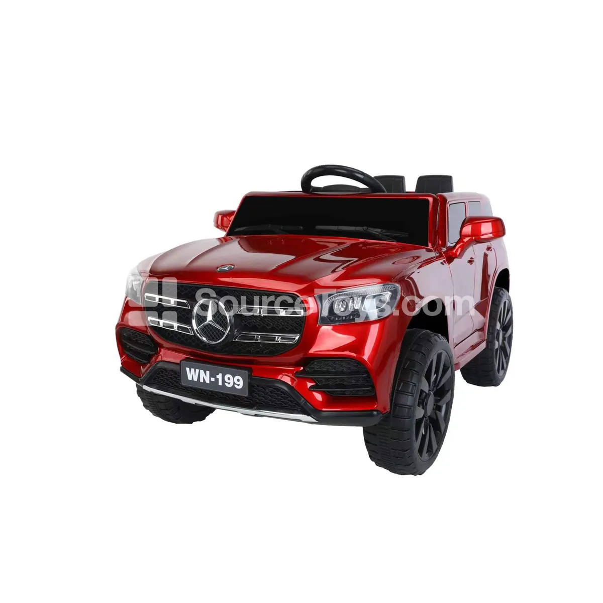 Electric Remote Control Double-Drive Open-Top Off-Road Ride-On Car (White, Red) Electric Remote Control Double-Drive Open-Top Off-Road Ride-On Car (White, Red)
