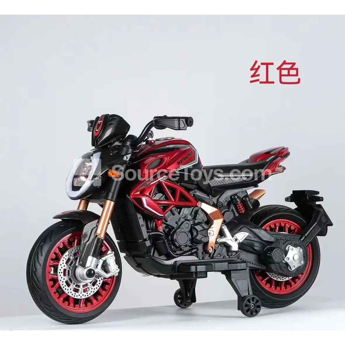 Electric Ride-On Motorcycle (Red, Blue, Orange, Green, Gray) Electric Ride-On Motorcycle (Red, Blue, Orange, Green, Gray)