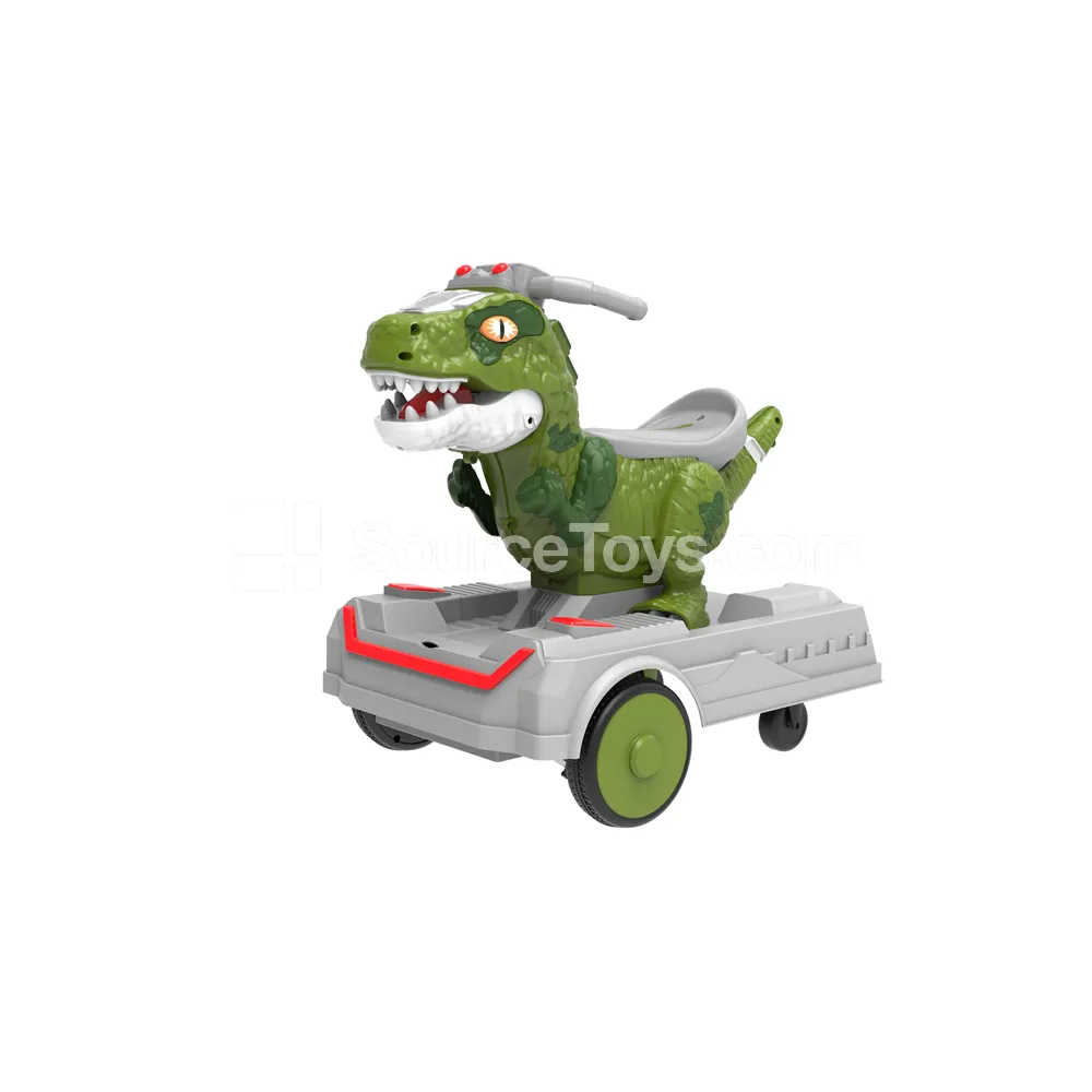 Cartoon Scooter Ride-On (Green, Yellow, Fuchsia)
