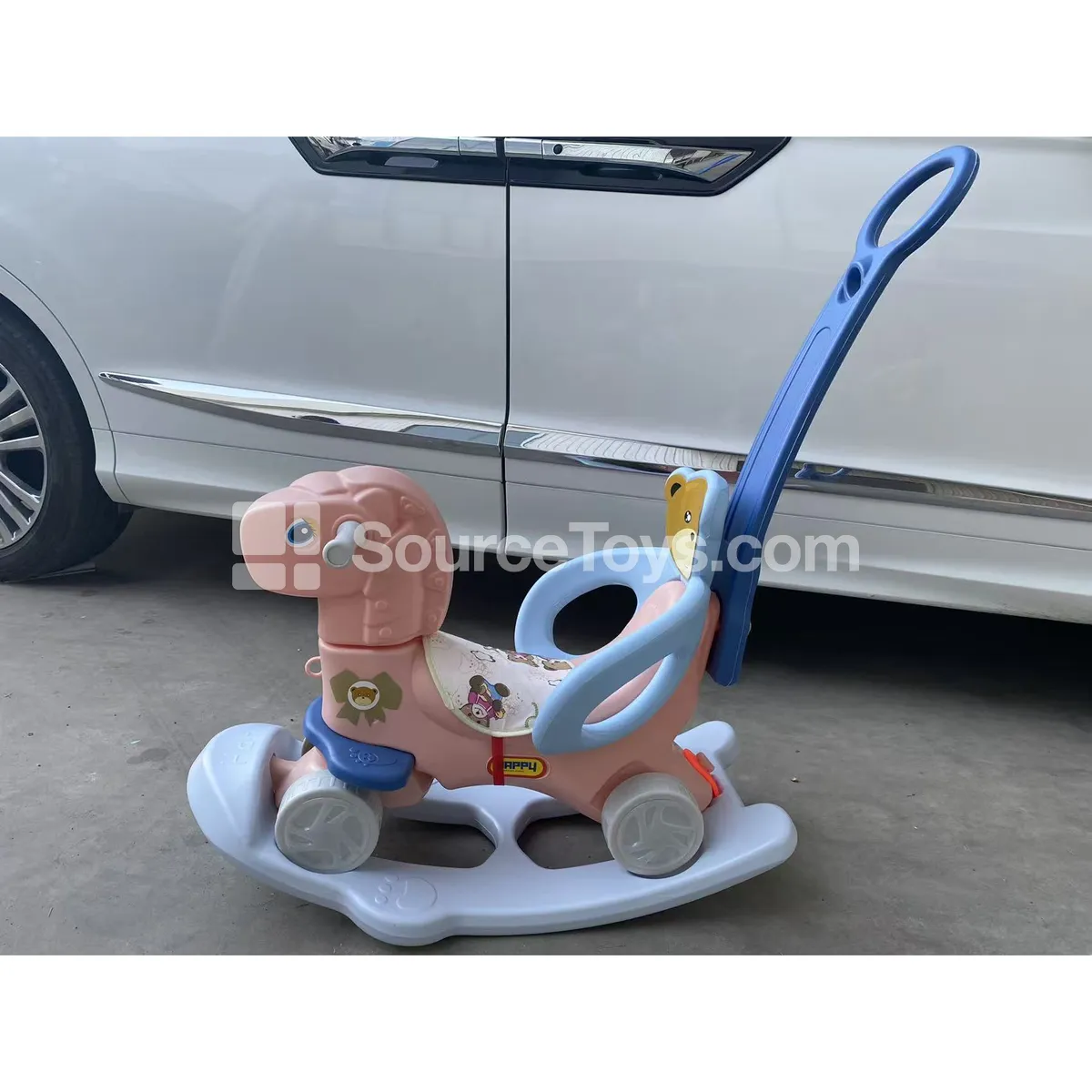Push-Along Rocking Horse Ride-On (Pink, Blue) Push-Along Rocking Horse Ride-On (Pink, Blue)